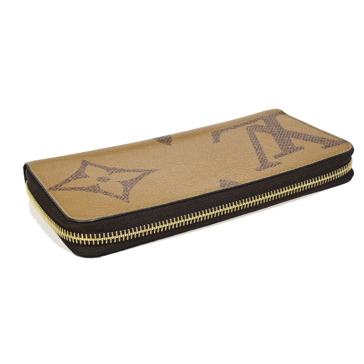 LOUIS VUITTON Zippy Wallet Purse Monogram Giant Reverse Brown M69353 98KA276