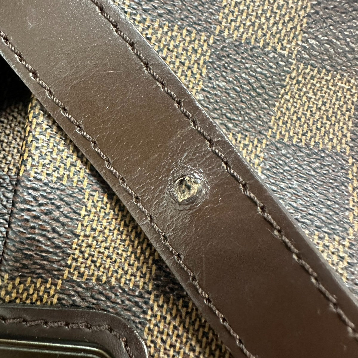LOUIS VUITTON Bloomsbury PM Shoulder Bag Damier Leather Brown N42251 12CA977