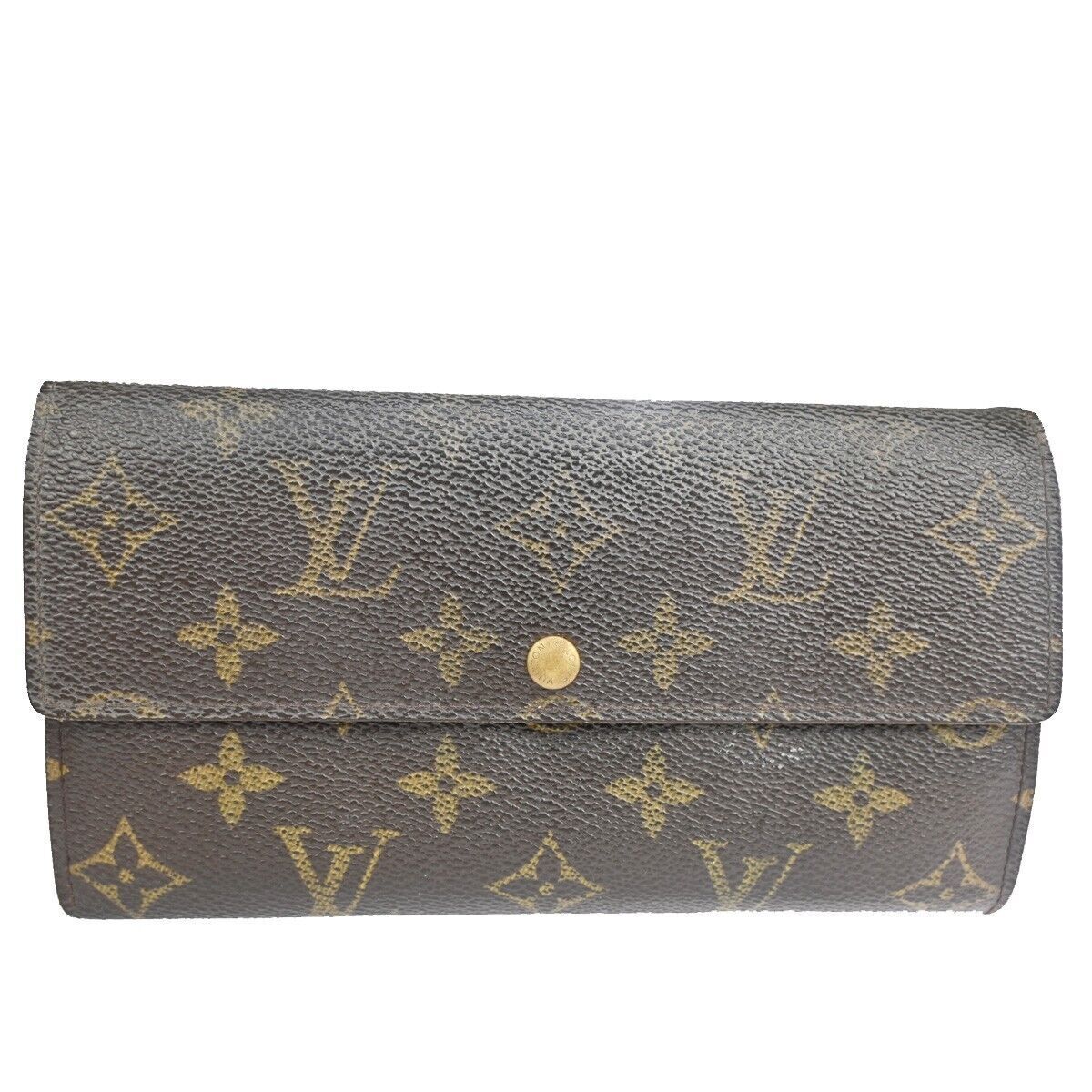LOUIS VUITTON Porte Monnaie Credit Bifold Wallet Monogram Leather M61725 01YB847