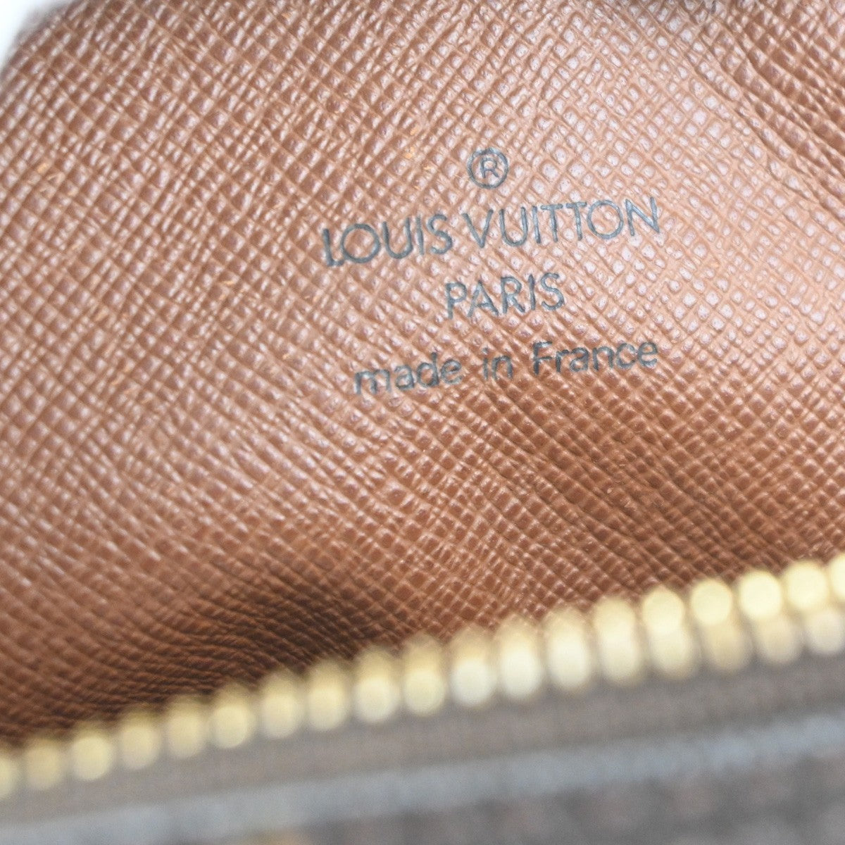 LOUIS VUITTON Danube Shoulder Bag Monogram Leather Brown France M45266 30KC812