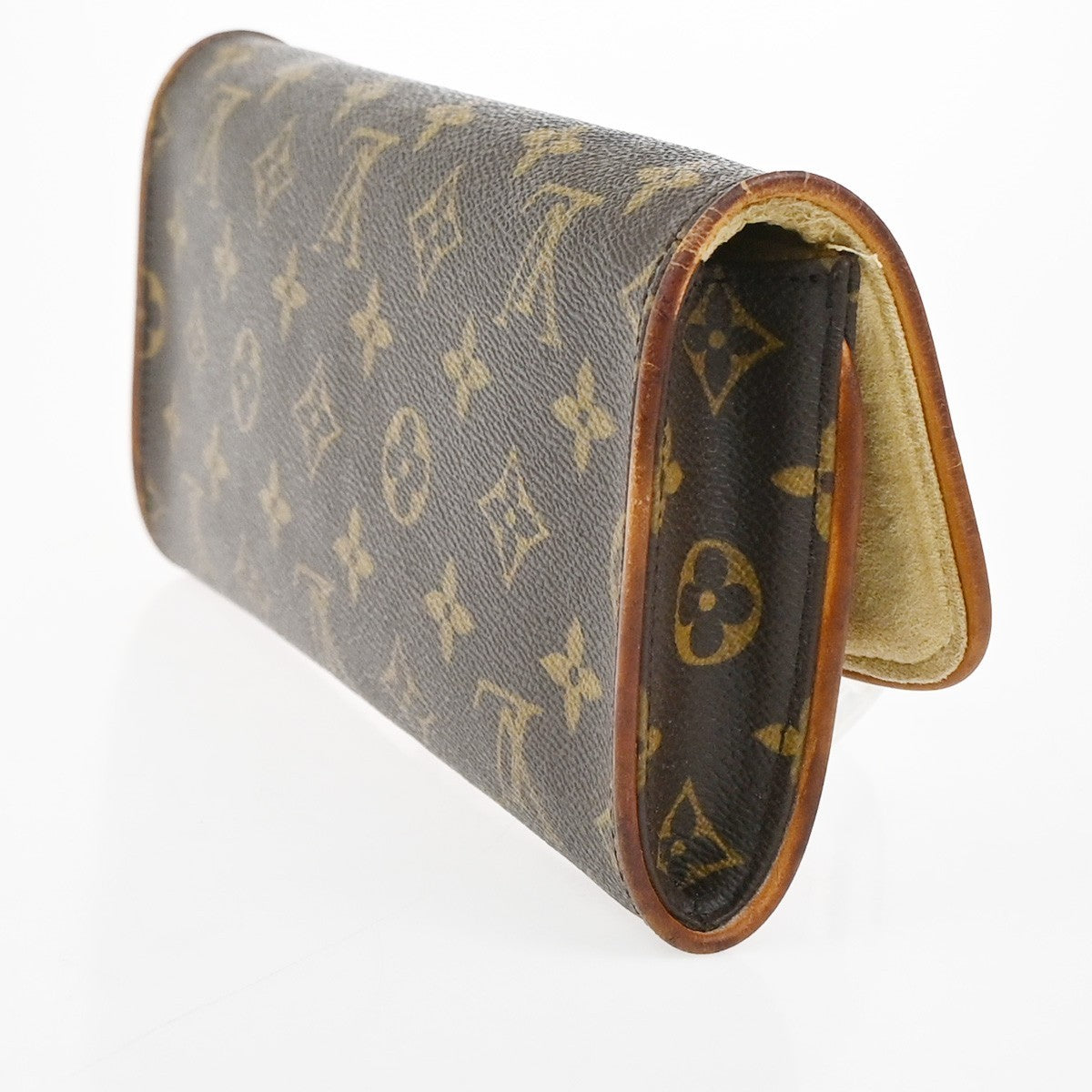 LOUIS VUITTON Pochette Twin GM Clutch Bag Monogram Brown USA M51852 66YJ037