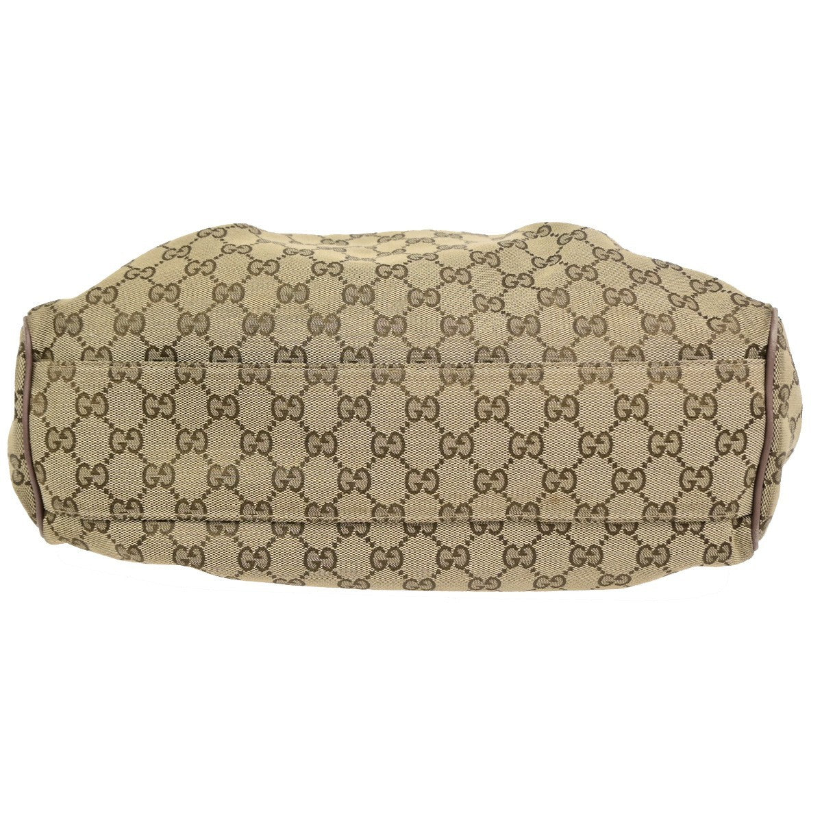 GUCCI Sukey Shoulder Hand Bag Canvas Leather Beige Pink GHW Italy 85CB047