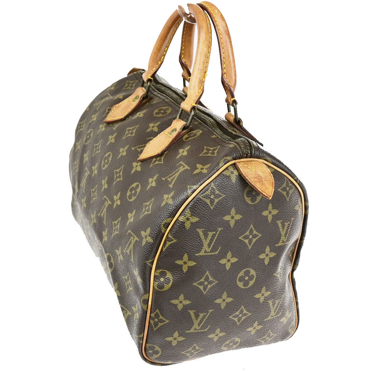LOUIS VUITTON Speedy 30 Travel Hand Bag Monogram Leather Brown M41526 73SJ490