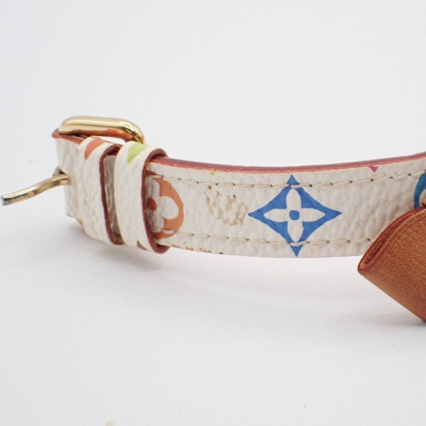 LOUIS VUITTON Porte Adresse Bracelet Bangle Monogram Multi White M92594 04MA180