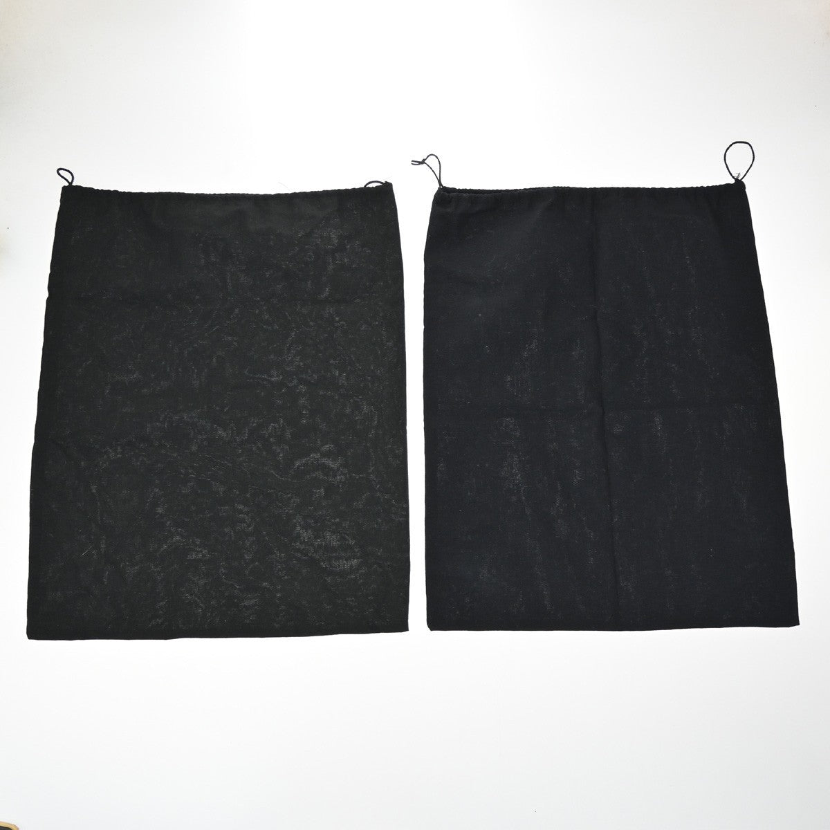 CHANEL Logo 10 Set Drawstring Dust Bag Canvas Cotton Flannel BK WE 60EF976