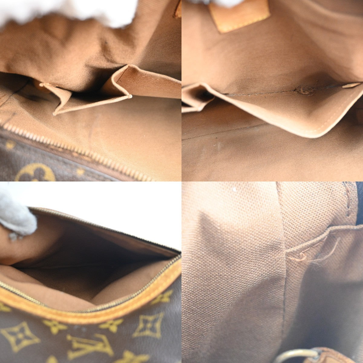 LOUIS VUITTON Sac Bosphore 2Way Hand Bag Monogram Leather Brown M40043 32MA243