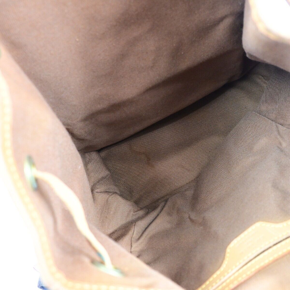 LOUIS VUITTON Montsouris GM Backpack Bag Monogram Leather Brown M51135 18ED898