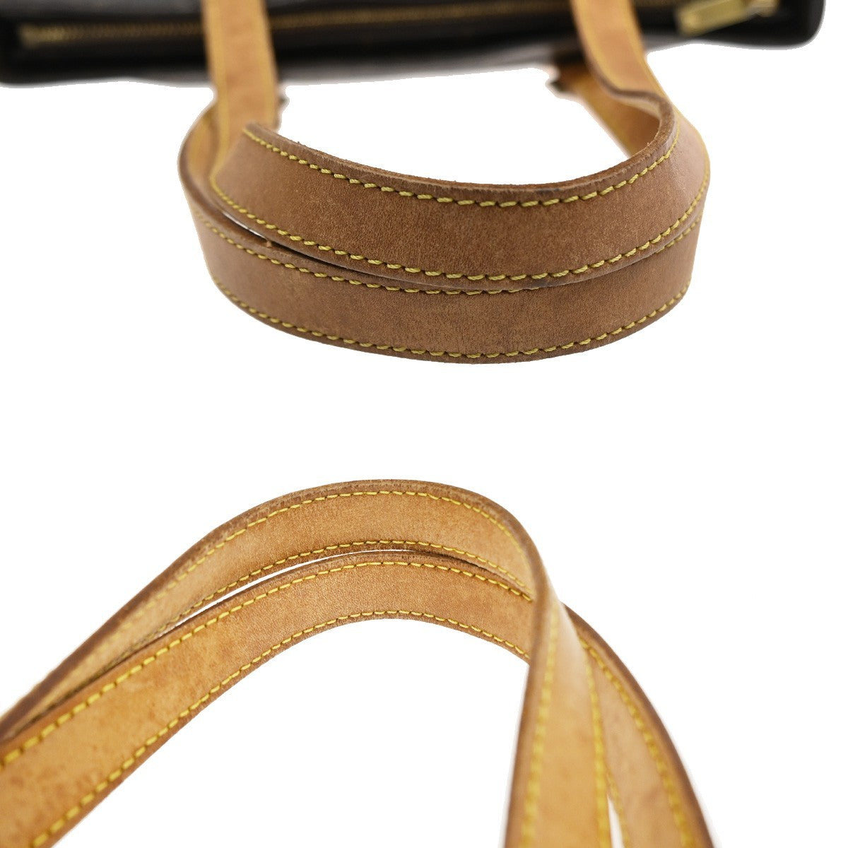 LOUIS VUITTON Cabas Piano Shoulder Bag Monogram Leather Brown M51148 82YJ148