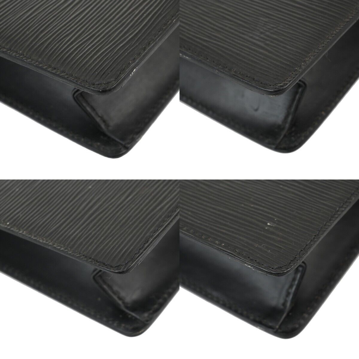 LOUIS VUITTON LV Pochette Homme Clutch Hand Bag Epi Leather Black M52522 05EA867