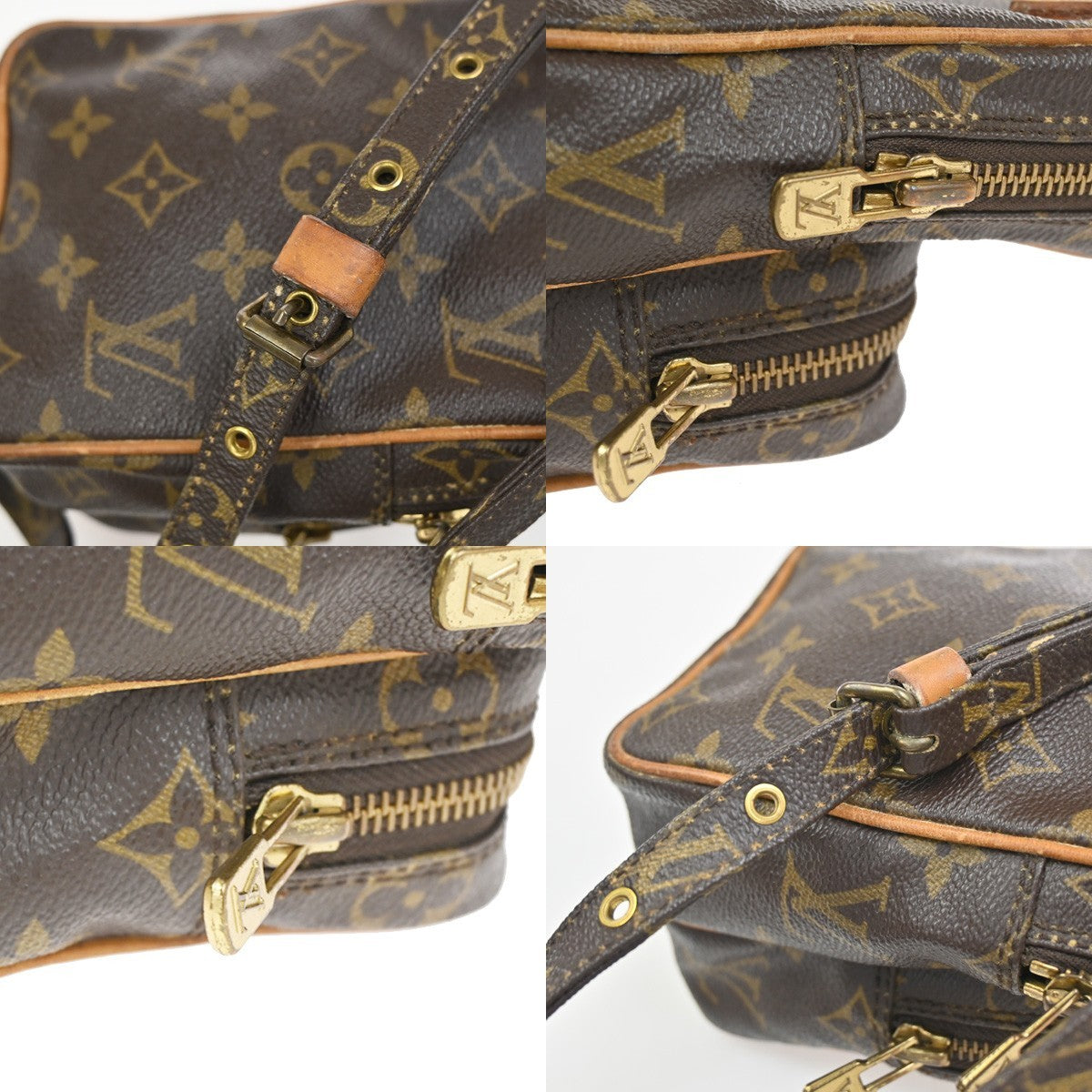 LOUIS VUITTON Mini Amazon Shoulder Bag Monogram Leather Brown M45238 38KC883