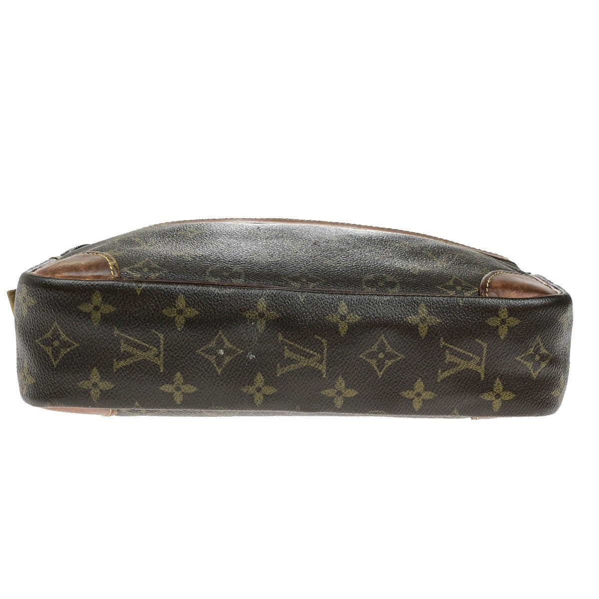 LOUIS VUITTON Compiegne 28 Clutch Hand Bag Monogram Leather Brown M51845 02YH074