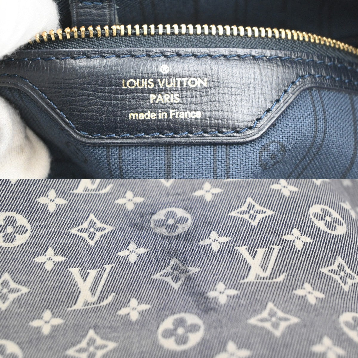 LOUIS VUITTON Neverfull MM Handbag Monogram Idylle Canvas Leather M40514 99KC653