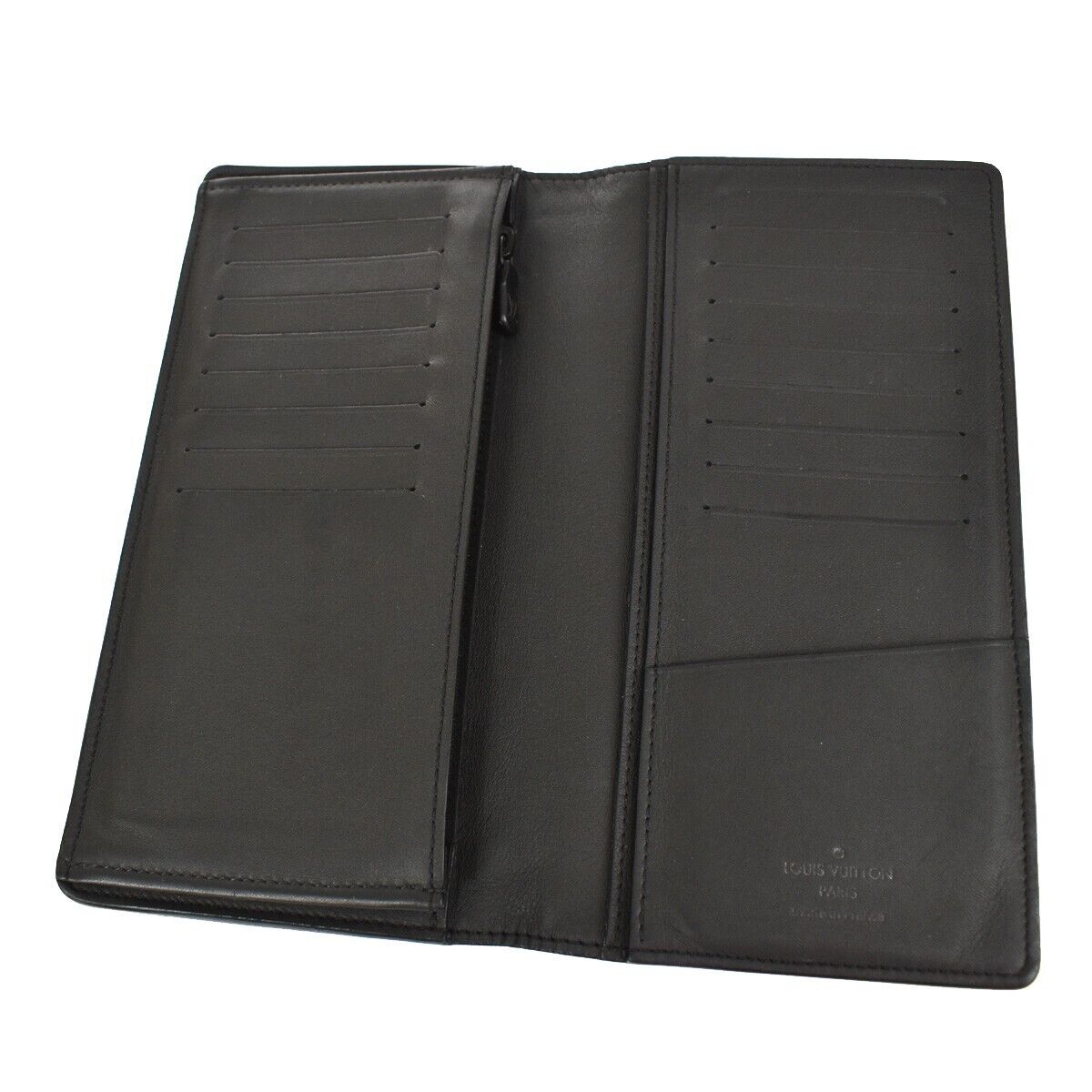 LOUIS VUITTON Brazza Long Bifold Wallet Monogram Shadow Black M62900 39GA845