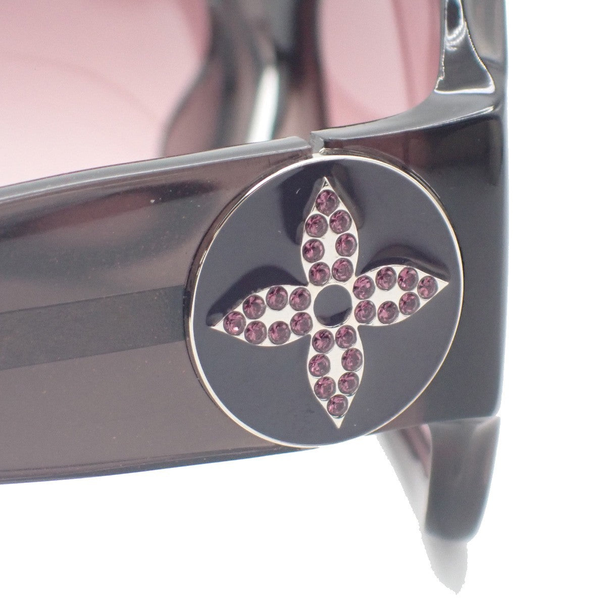 LOUIS VUITTON Sunglasses Eye Wear Metal Plastic BN Purplel Italy Z0134E 38KC959