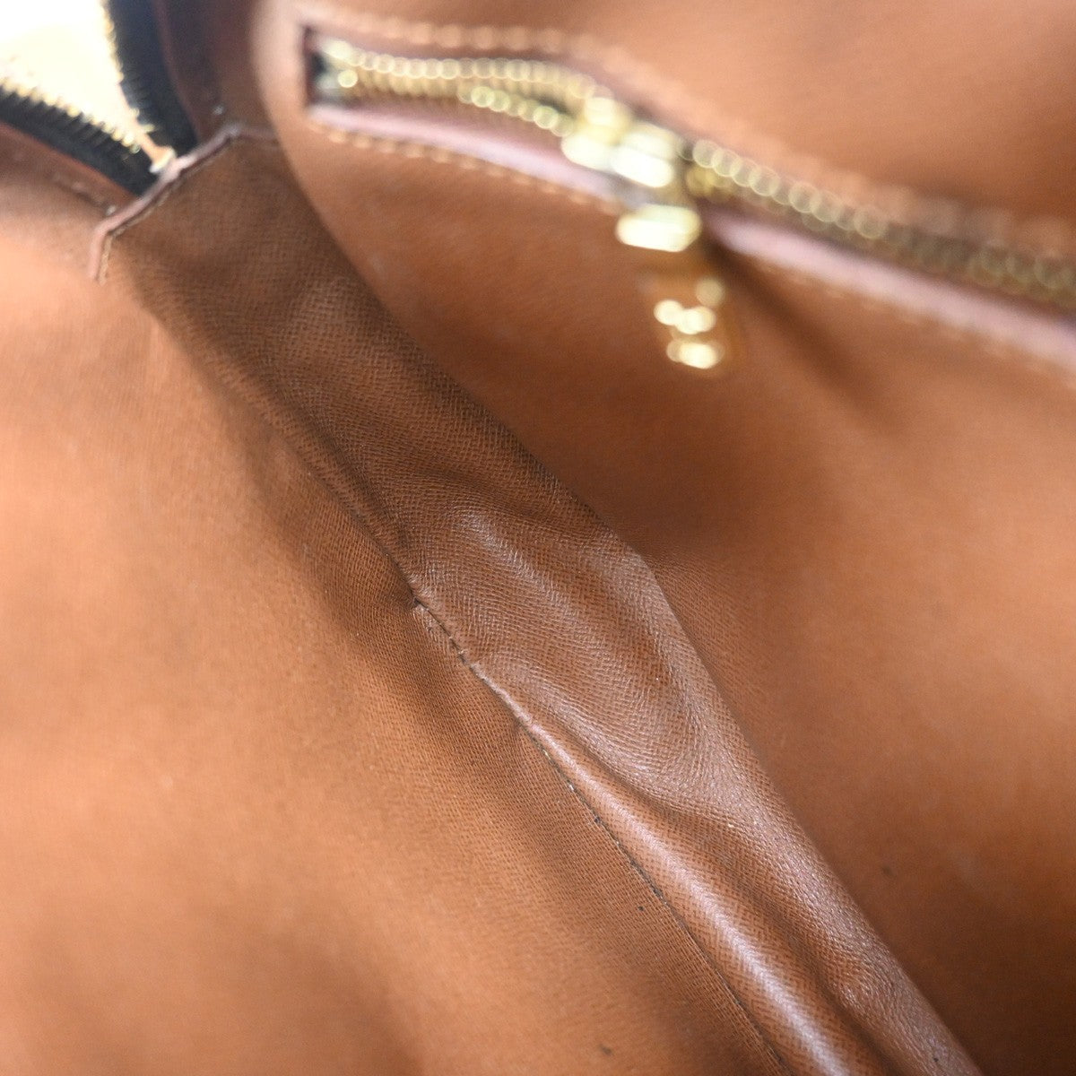 LOUIS VUITTON Jeune Fille GM Shoulder Bag Monogram Leather Brown M51225 32EF979