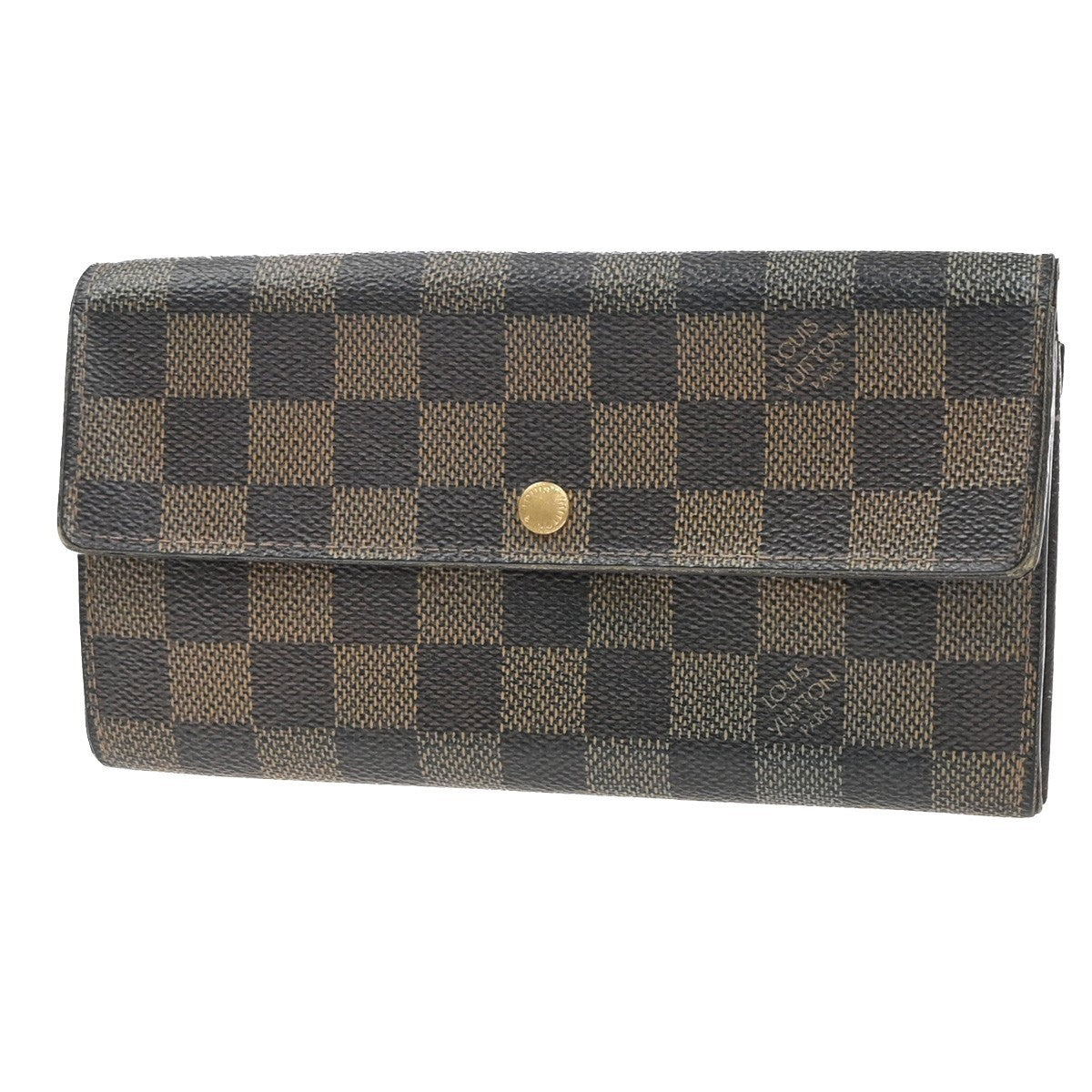 LOUIS VUITTON Porte Monnaie Credit Wallet Damier Ebene Leather BN N61724 02KC719