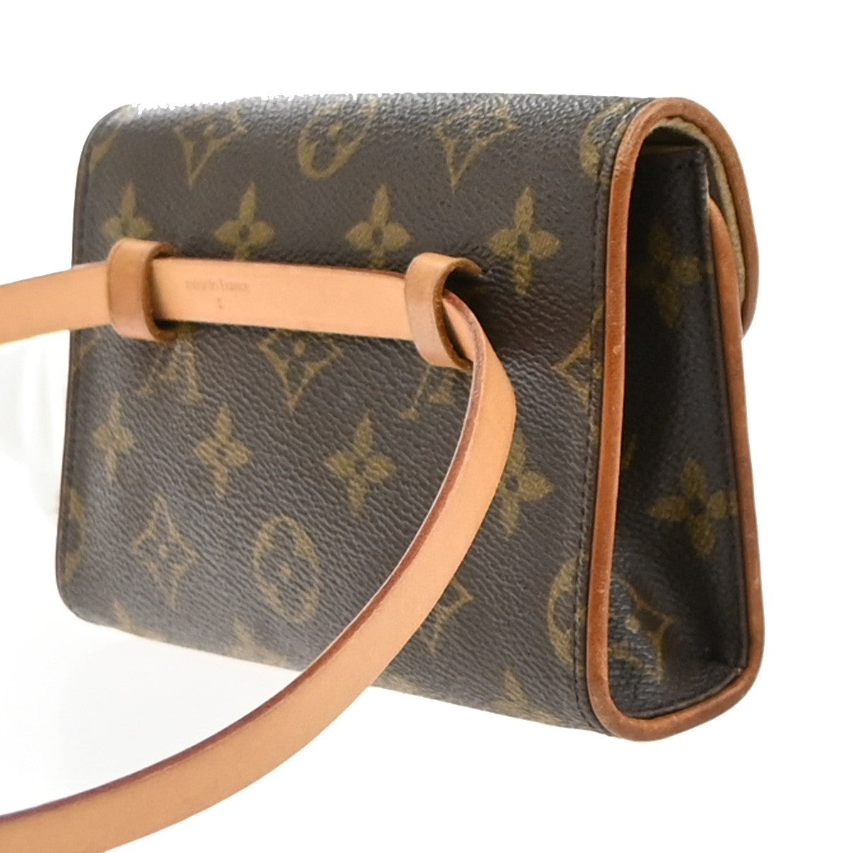 LOUIS VUITTON Pochette Florentine Bum Bag Monogram Leather Brown M51855 88MA631