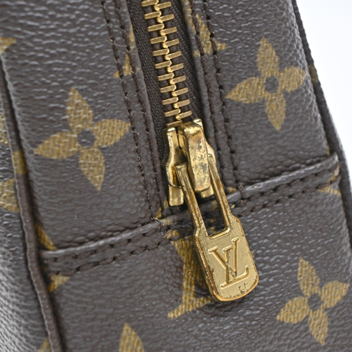 LOUIS VUITTON Trousse Toilette 23 Clutch Hand Bag Monogram Brown M47524 64EF958