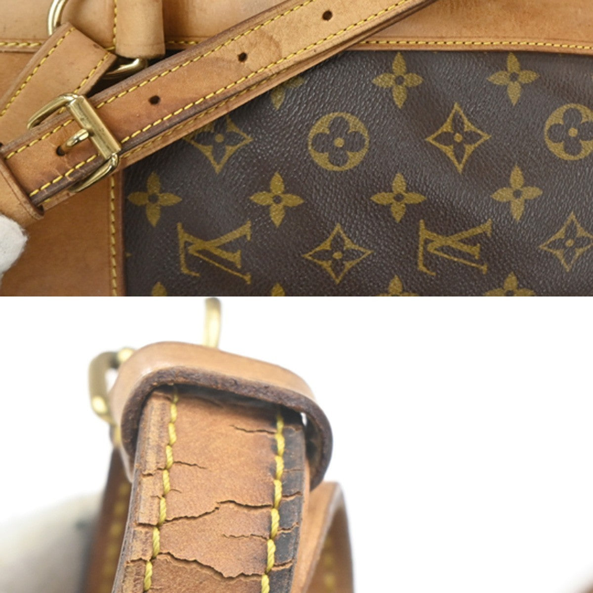 LOUIS VUITTON LV Randonnee PM Shoulder Bag Monogram Leather Brown M42243 35MA524
