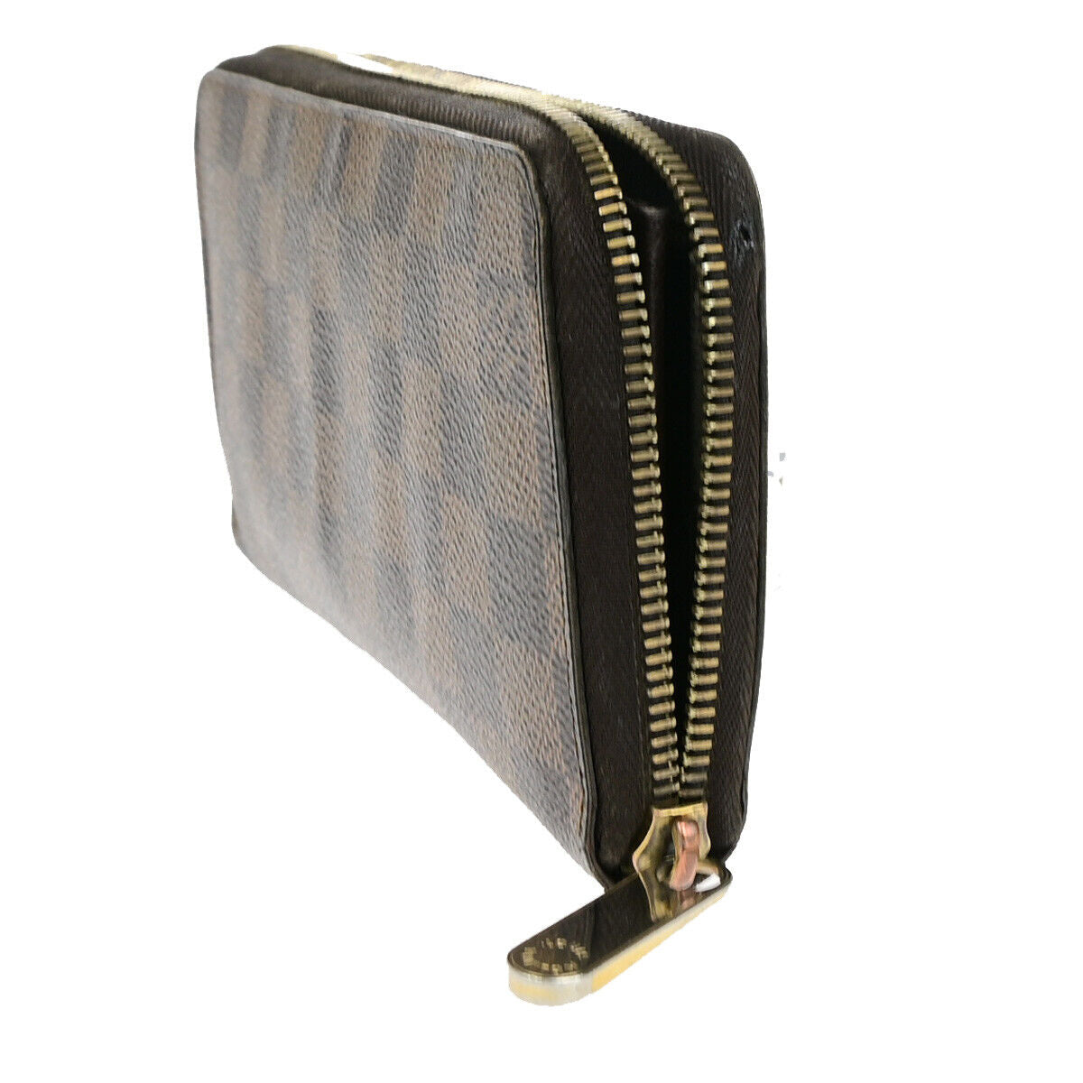LOUIS VUITTON Zippy Wallet Zip Around Wallet Damier Ebene Brown N60015 09YG563