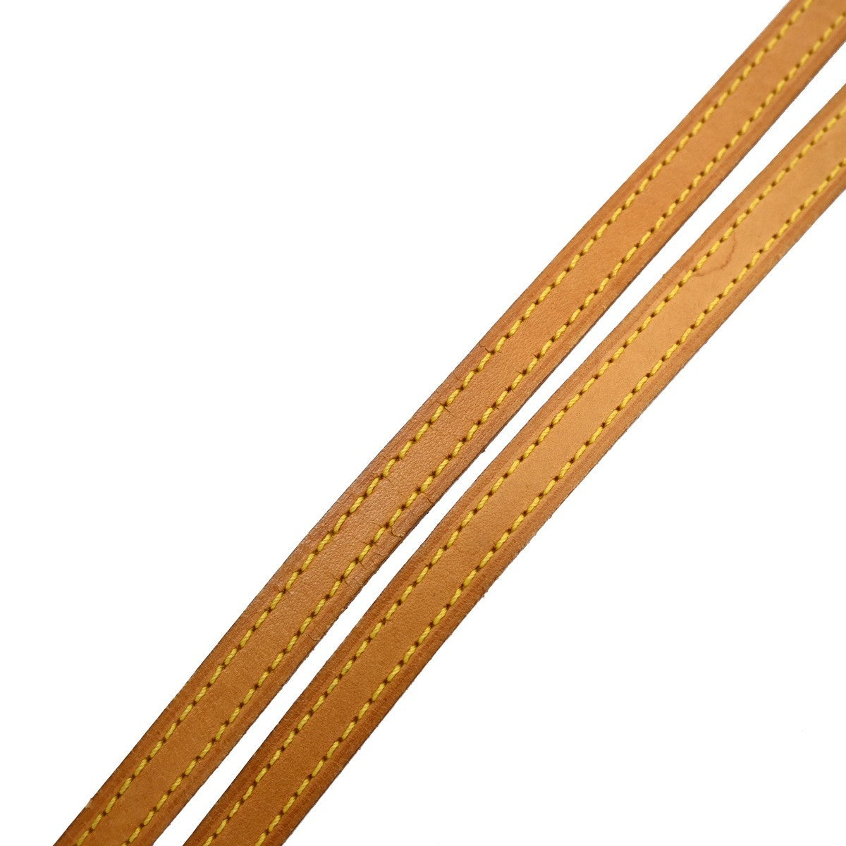 LOUIS VUITTON Logo Shoulder Strap Leather Brown Gold Bag Accessory 63EF859