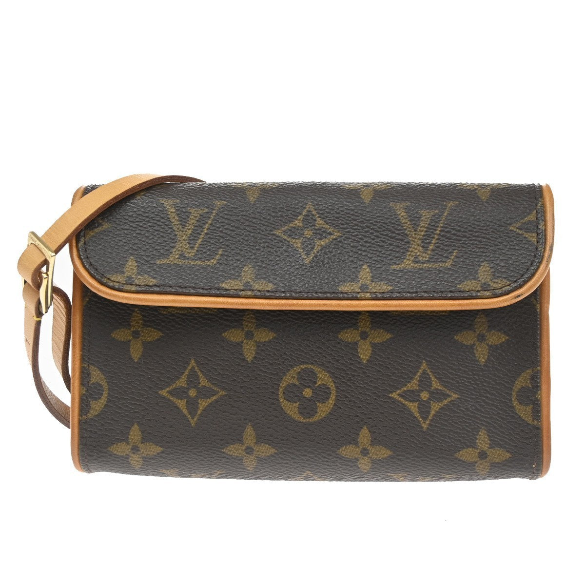 LOUIS VUITTON Pochette Florentine Bum Bag Monogram Leather Brown M51855 76CA737