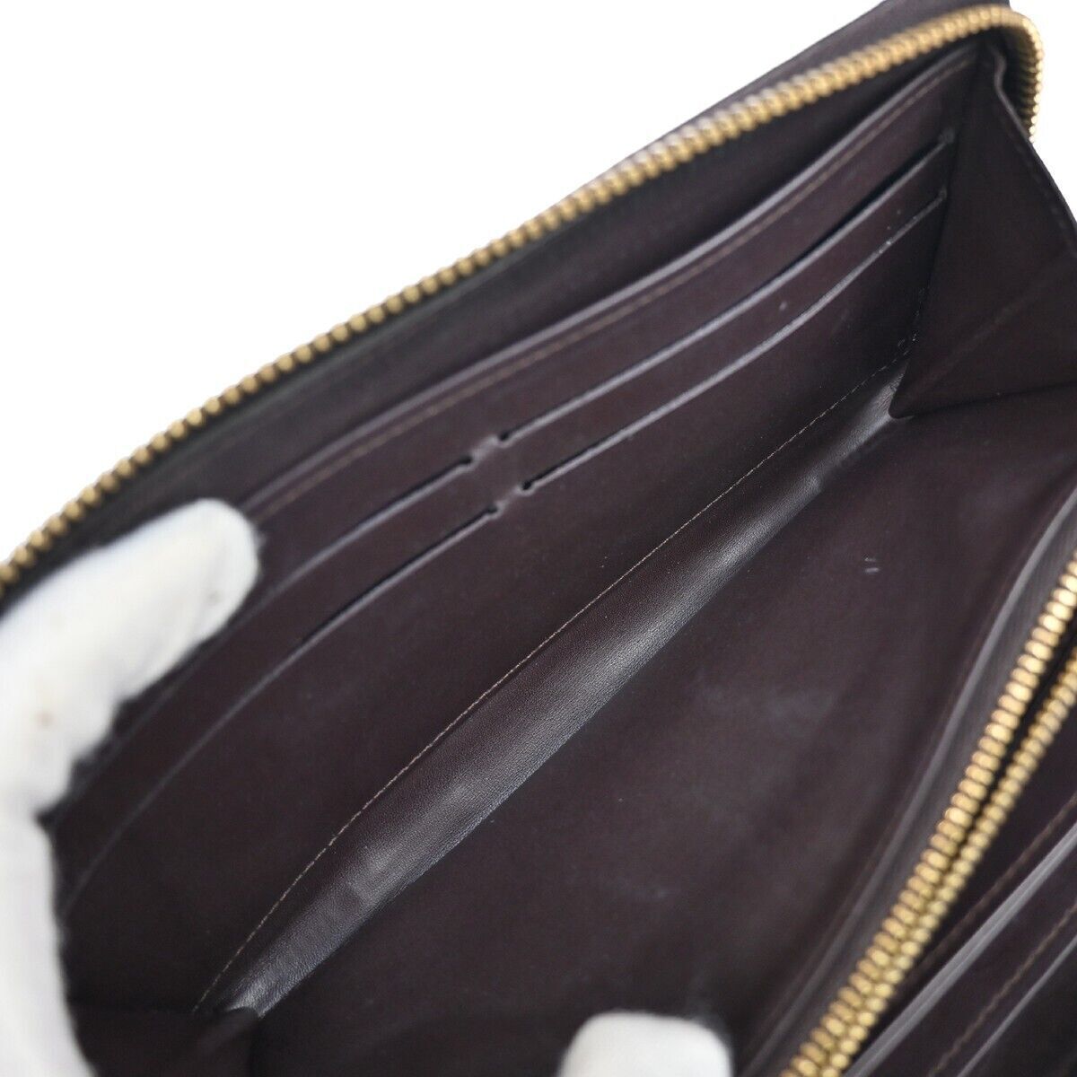 LOUIS VUITTON Zippy Long Wallet Monogram Vernis Leather Amarante M93522 63GA192