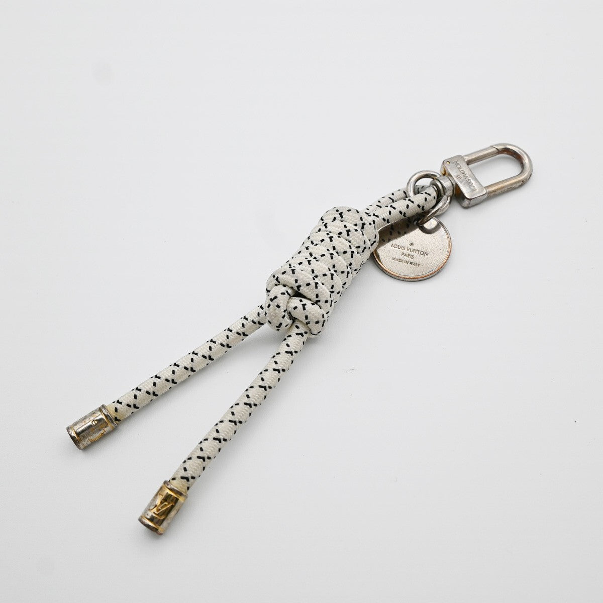 LOUIS VUITTON Christopher Nemes Key Ring Holder Bag Charm Silver MP1622 66EE320