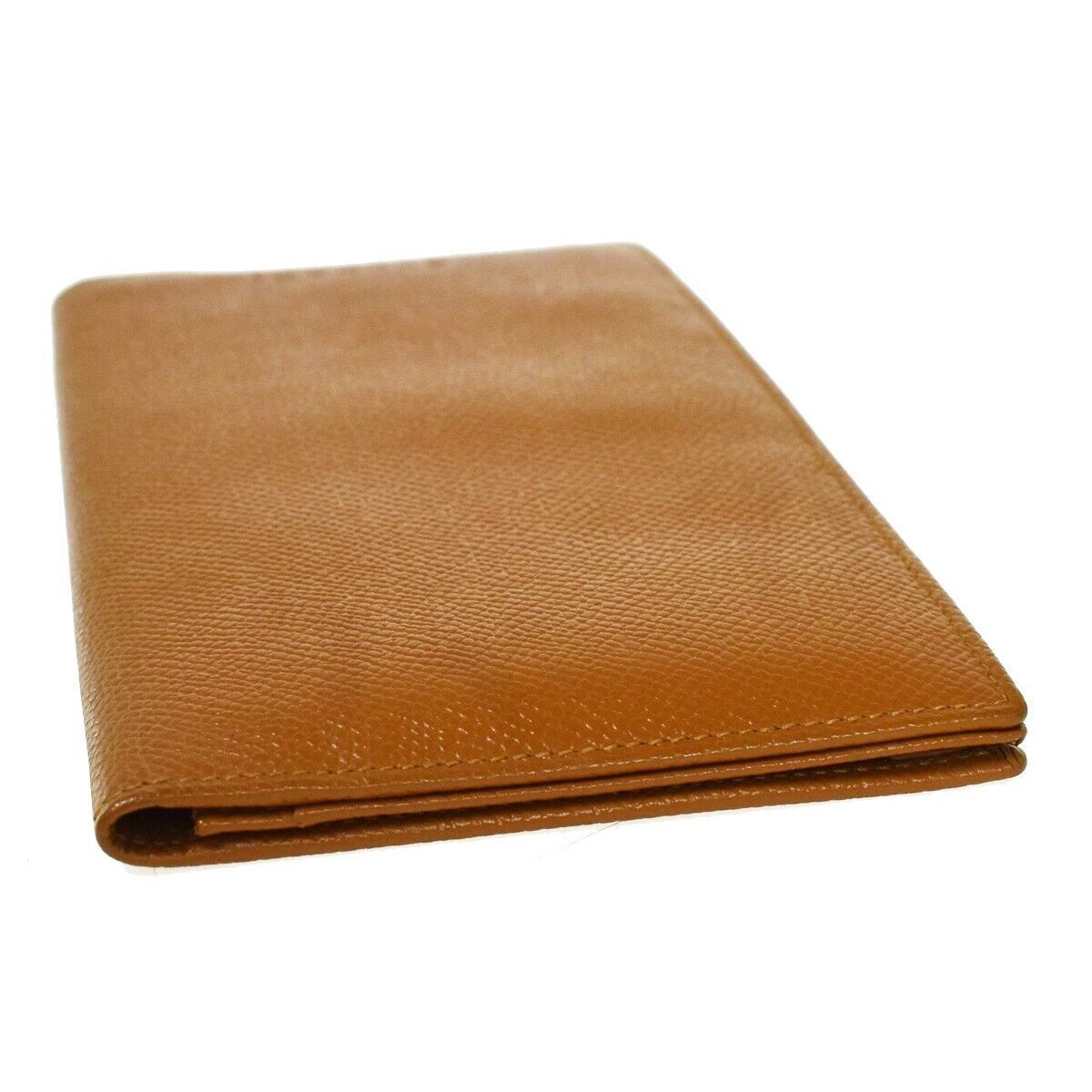 BVLGARI Logo Bifold Long Card Wallet Leather Brown Made In Italy 68AD226