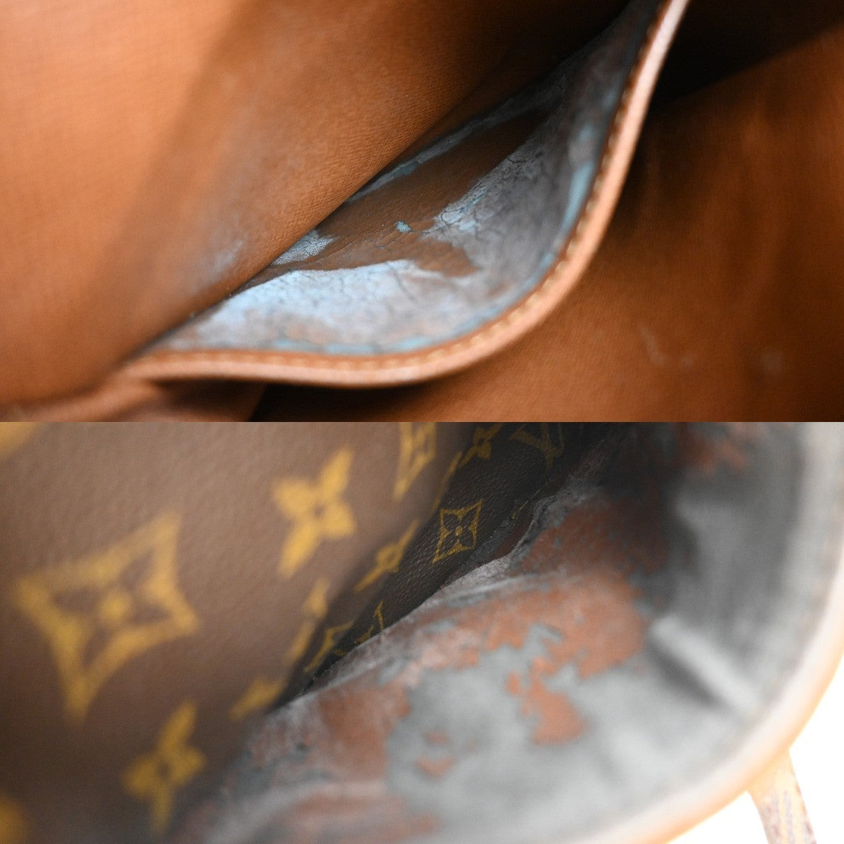 LOUIS VUITTON Danube Shoulder Bag Monogram Leather Brown France M45266 34EG291