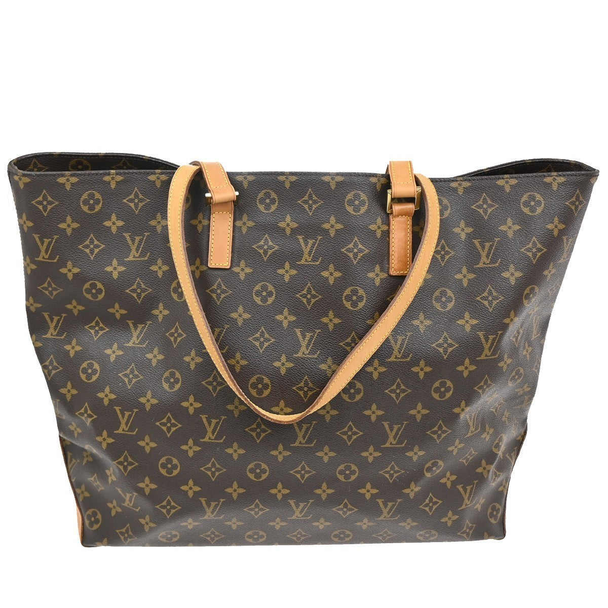 LOUIS VUITTON Cabas Alto Shoulder Bag Monogram Leather Brown M51152  98TA390