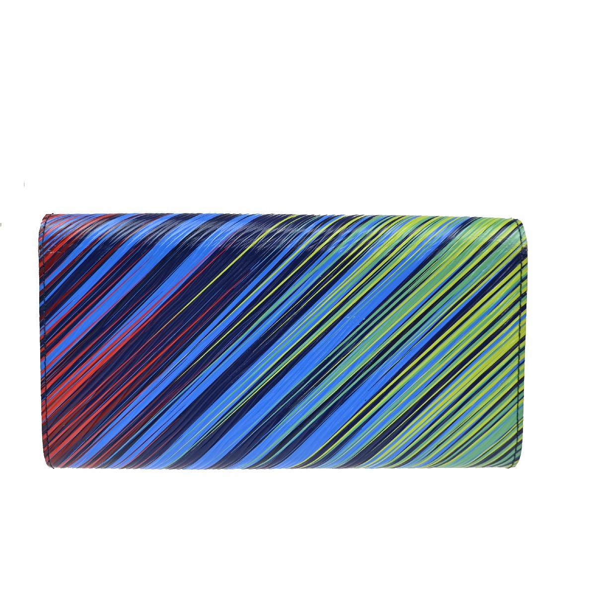LOUIS VUITTON Portefeuille Twist Bifold Wallet Epi Blue Silver M62263 73TA249