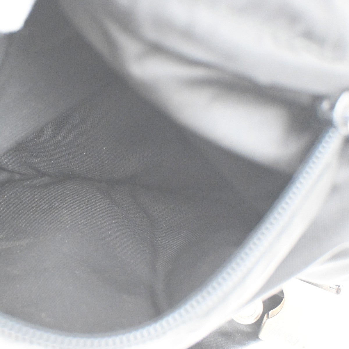 PRADA Tessuto Drawstring Backpack Bag Nylon Leather Black SHW Italy 20KC281