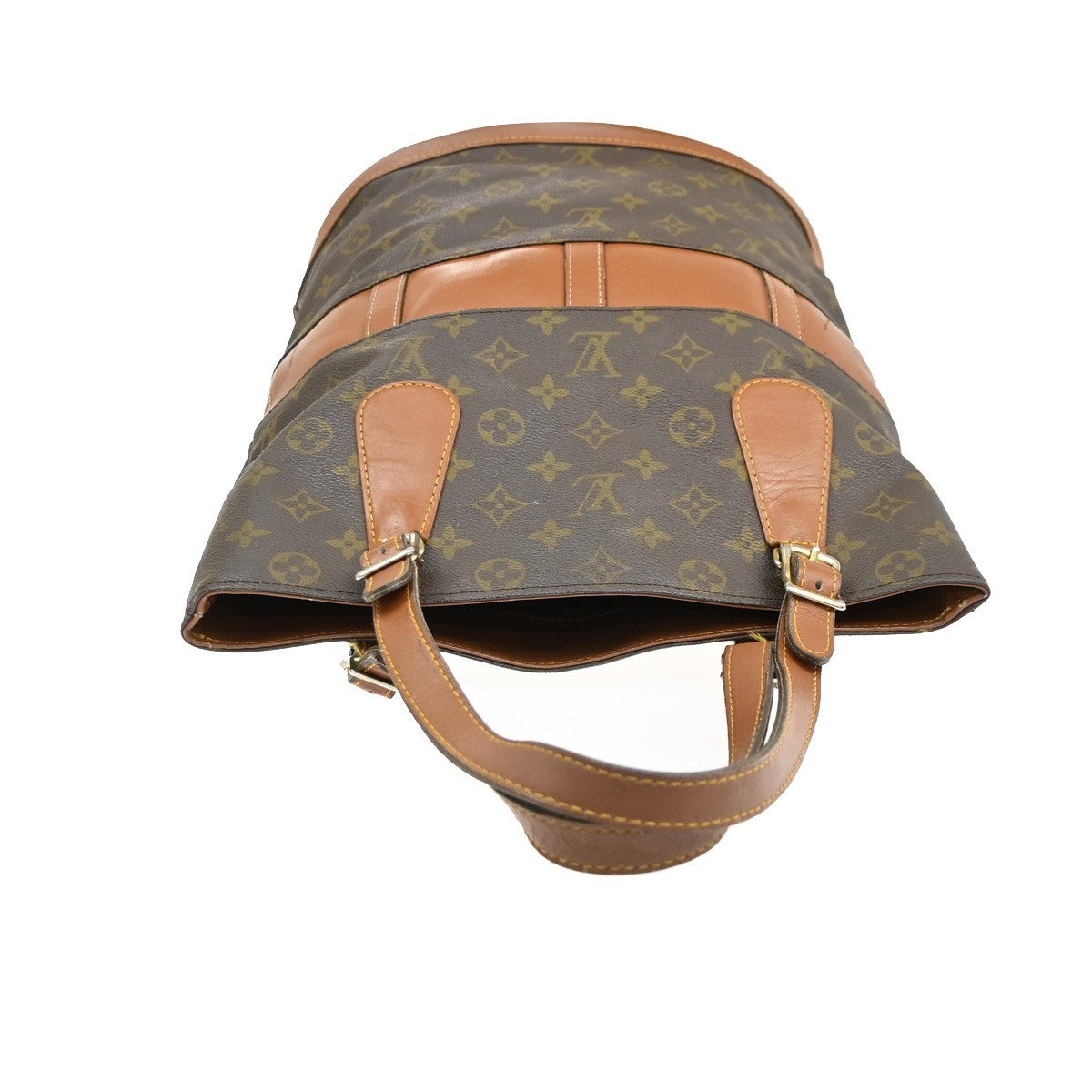 LOUIS VUITTON Bucket GM Hand Bag Monogram Leather Brown USA T42236 66SA071