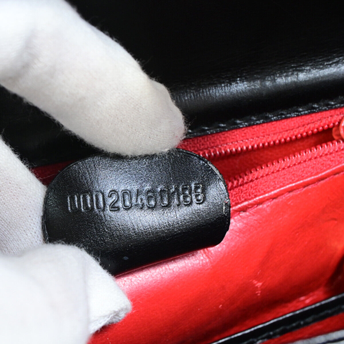 GUCCI Logo Bamboo 2Way Small Shoulder Hand Bag Leather Black GHW Italy 609RK553