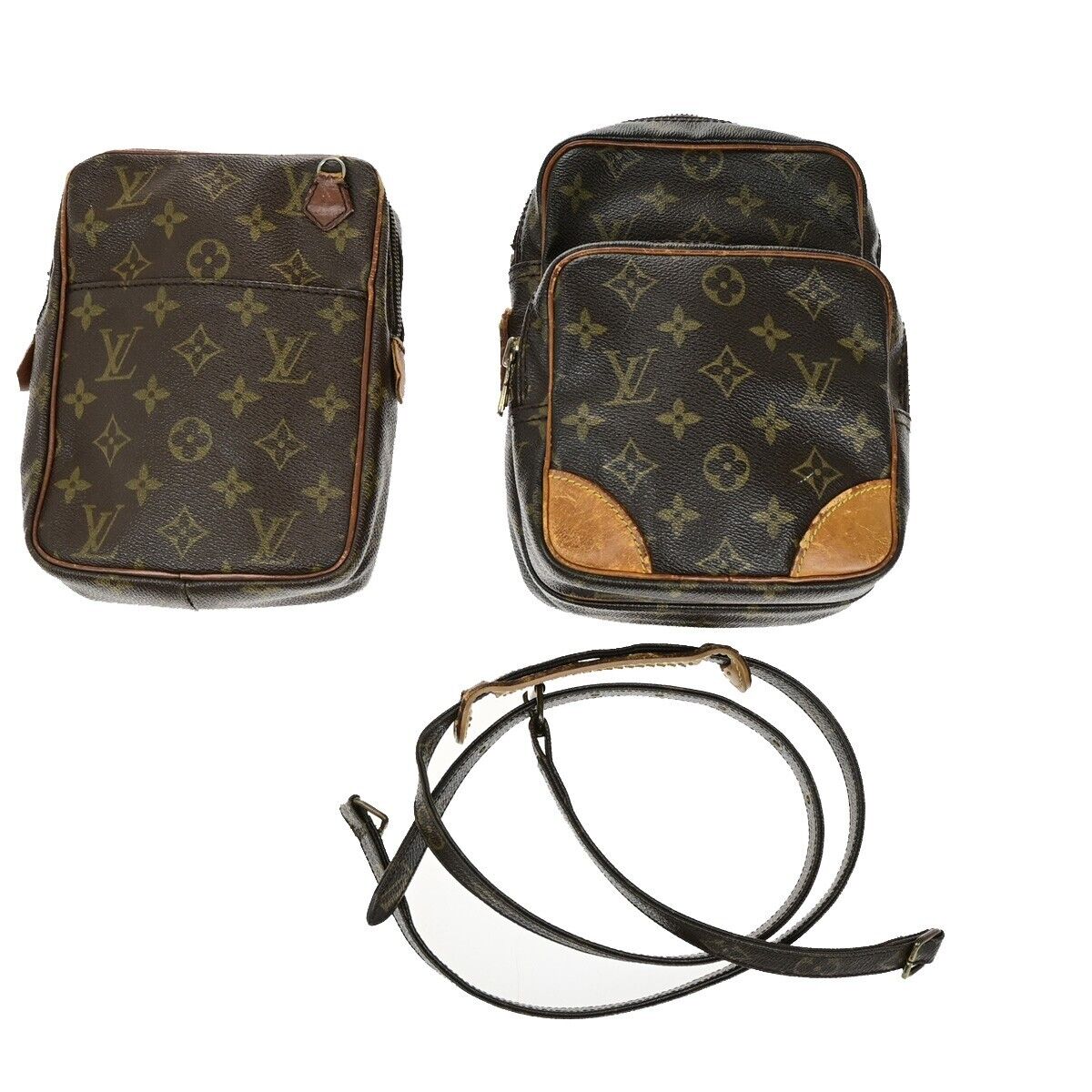 LOUIS VUITTON 2 Set Amazon Danube Shoulder Bag Monogram Leather BN 60EE066