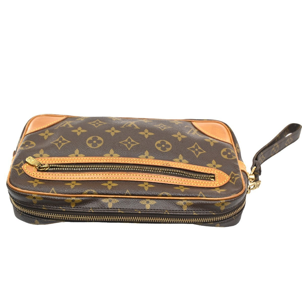 LOUIS VUITTON Marly Dragonne GM Clutch Hand Bag Monogram Brown M51825 66CA558