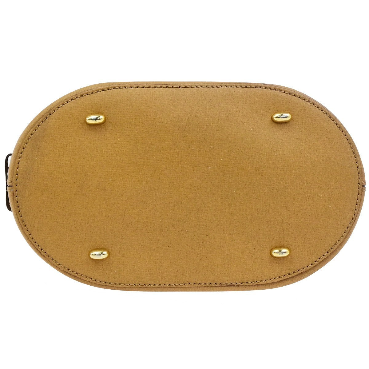 CELINE Logo Horse Carriage Shoulder Bag Leather Brown GHW Italy 68KD122