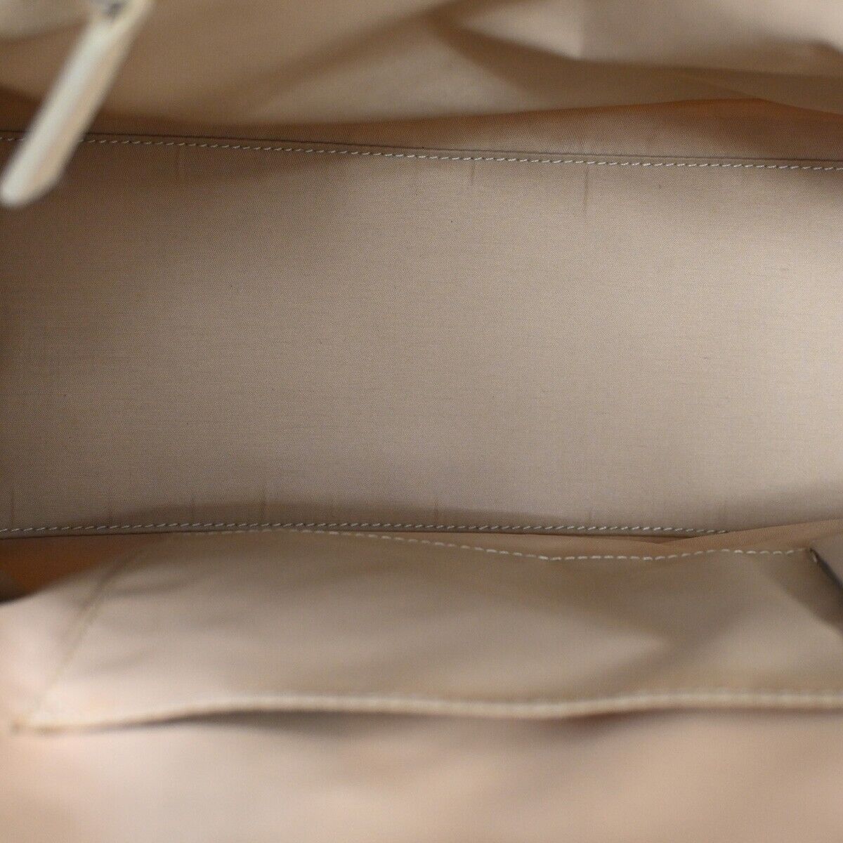 CHRISTIAN DIOR Trotter Shoulder Hand Bag Canvas Leather Ivory Brown SHW 80EA768