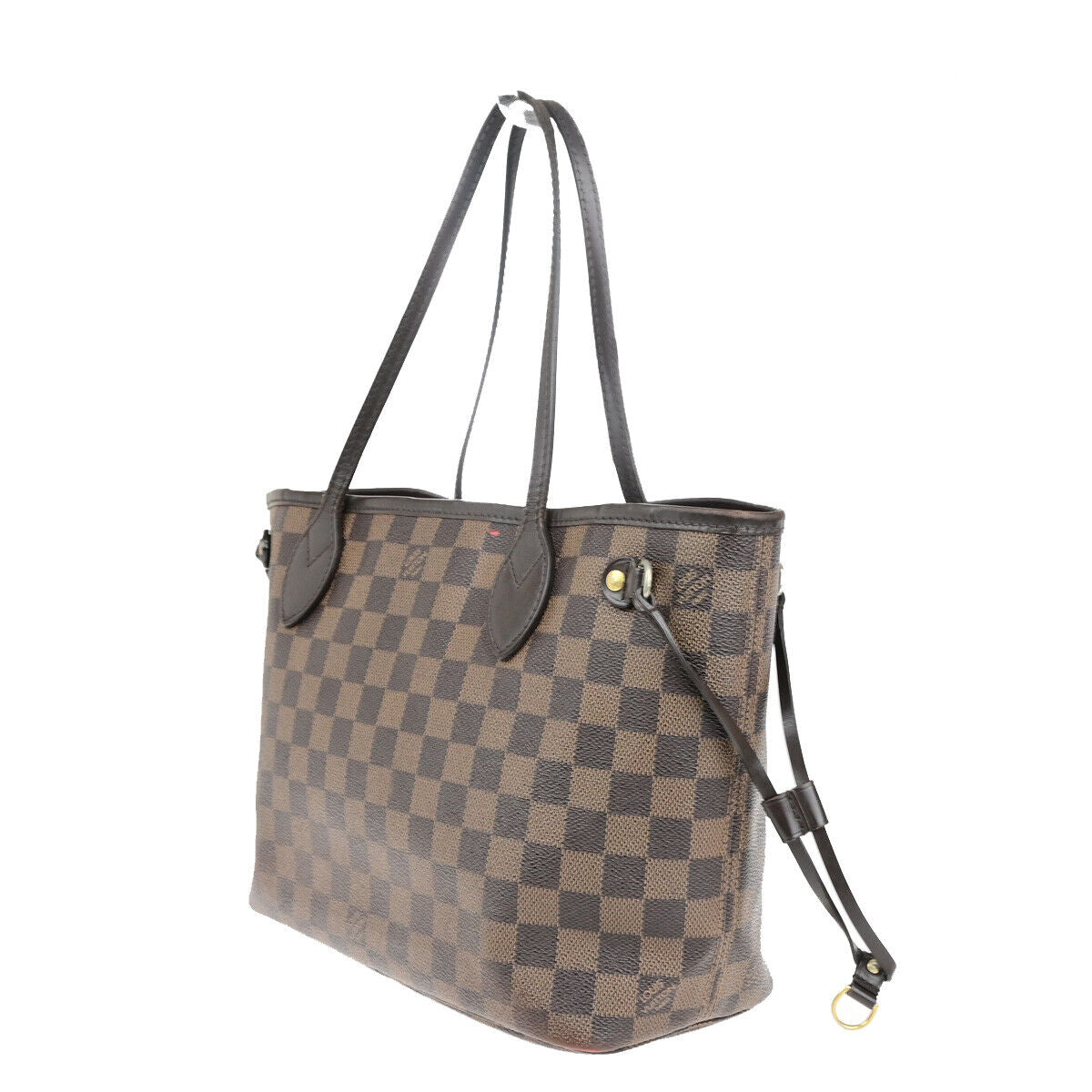 LOUIS VUITTON Neverfull PM Shoulder Tote Bag Damier Leather Brown N51109 79SJ514