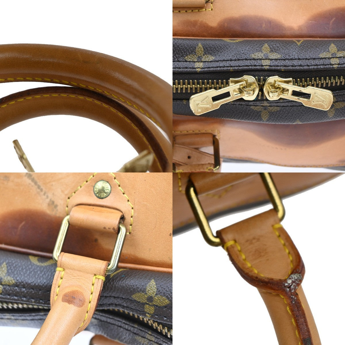 LOUIS VUITTON Plain Ale Ron Hand Bag Monogram Leather BN France M41440 05AA079