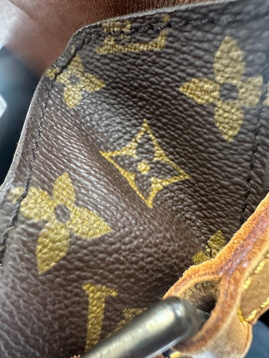 LOUIS VUITTON Saint Cloud GM Shoulder Bag Monogram Leather Brown M51242 39CA330