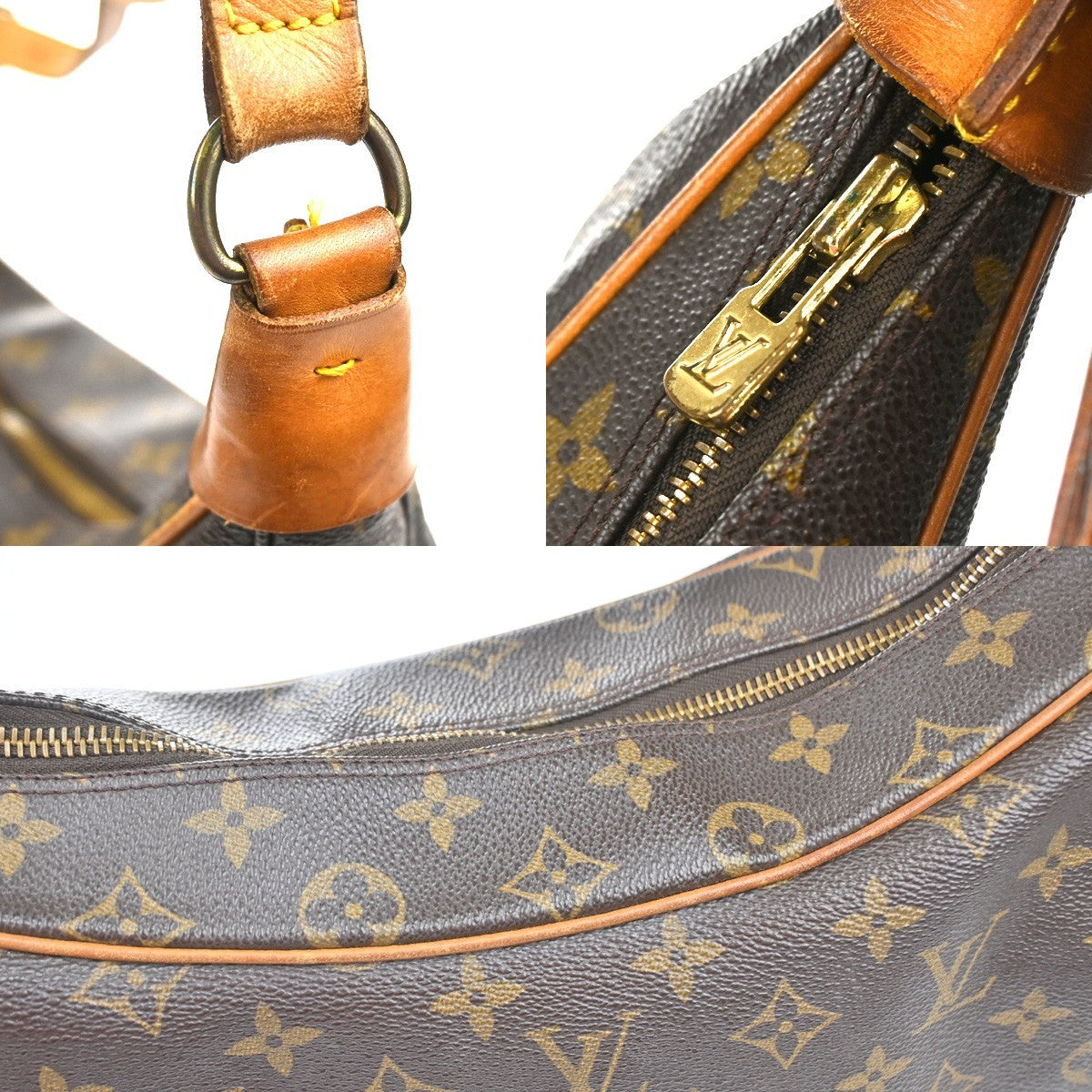 LOUIS VUITTON Boulogne 35 Shoulder Bag Monogram Leather Brown M51260 73YH997