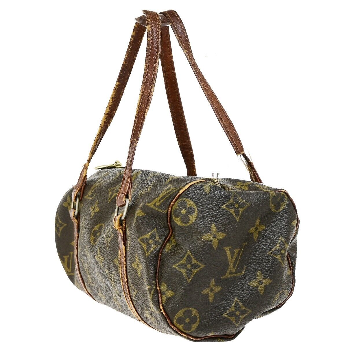LOUIS VUITTON PAPILLON 26 Hand Bag Monogram Leather Brown France M51366 60FB201