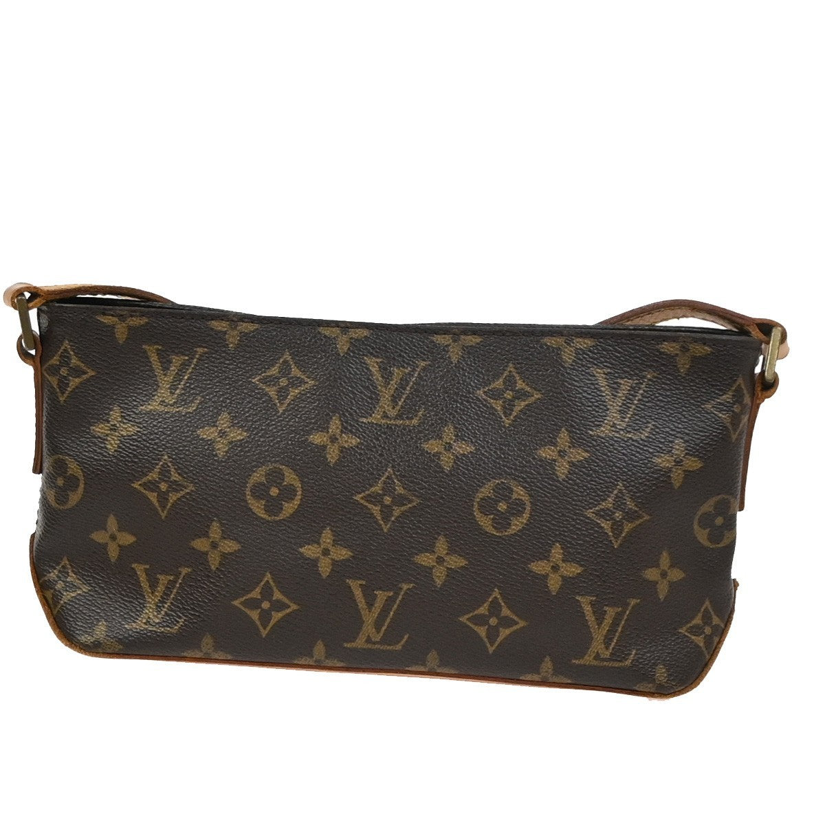 LOUIS VUITTON Logo Trotteur Shoulder Bag Monogram Leather Brown M51240 72YH917