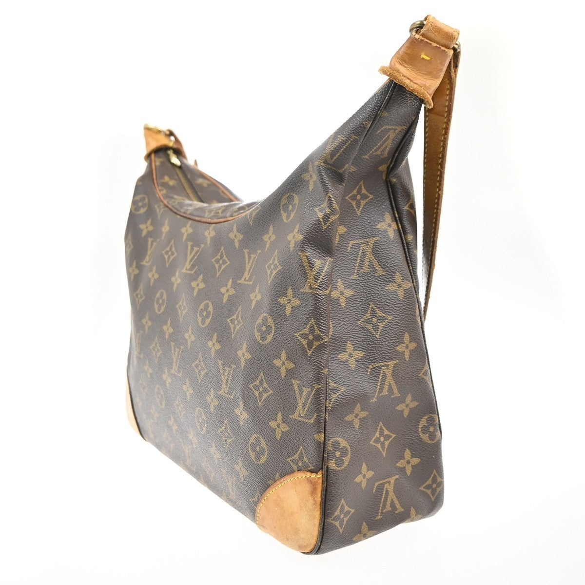 LOUIS VUITTON Boulogne 35 Shoulder Bag Monogram Leather Brown M51260 39KC444