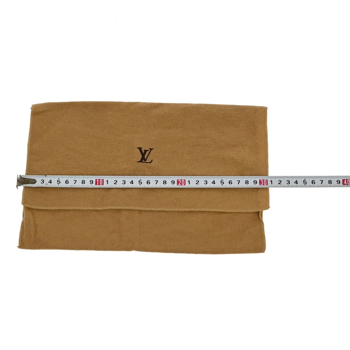 LOUIS VUITTON Logo 10 Set Dust Bag Drawstring Canvas Cotton Beige Brown 09FB552