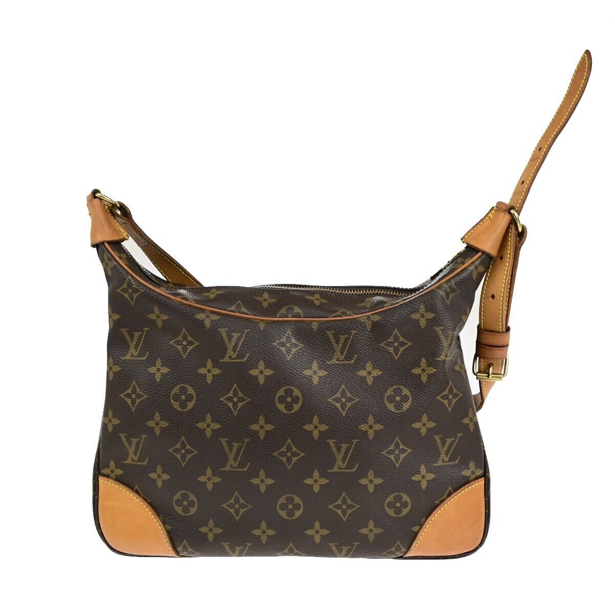 LOUIS VUITTON Boulogne 30 Shoulder Bag Monogram Leather Brown M51265 86ED139