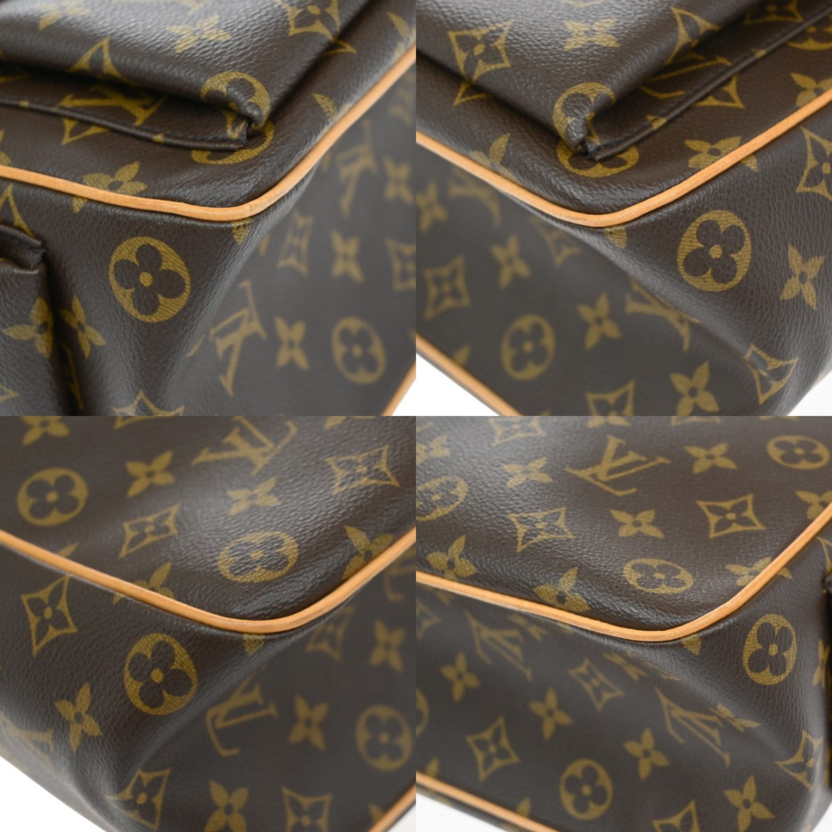 LOUIS VUITTON Multipli Cite Shoulder Bag Monogram Leather Brown M51162 42EG005
