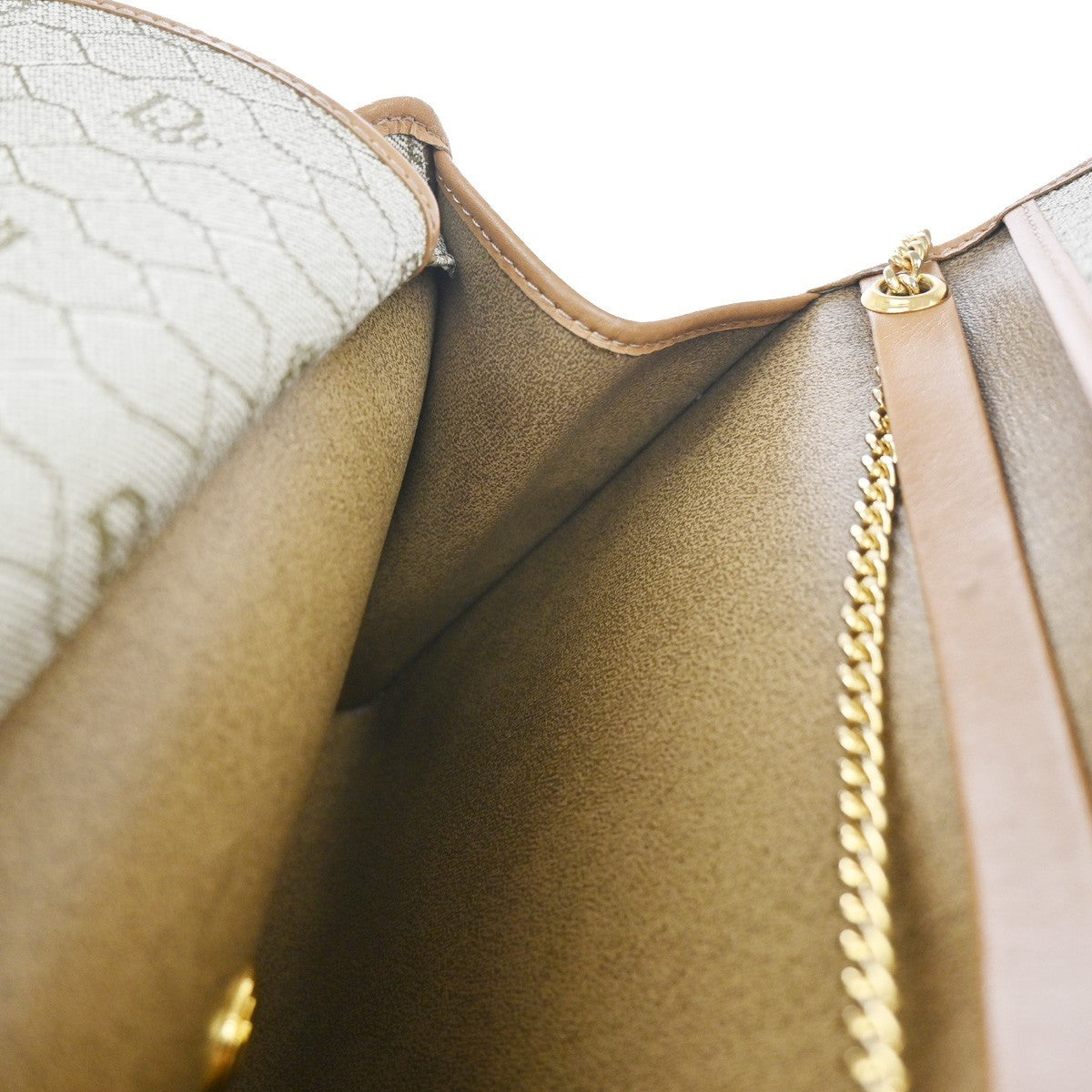 CHRISTIAN DIOR Honeycomb Pattern Shoulder Hand Bag PVC Leather BE France 32MA466